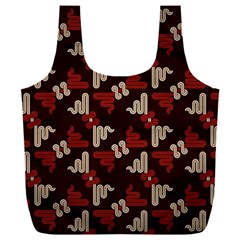Oriental Dragon Motif Pattern Full Print Recycle Bag (XXL) from ArtsNow.com Back