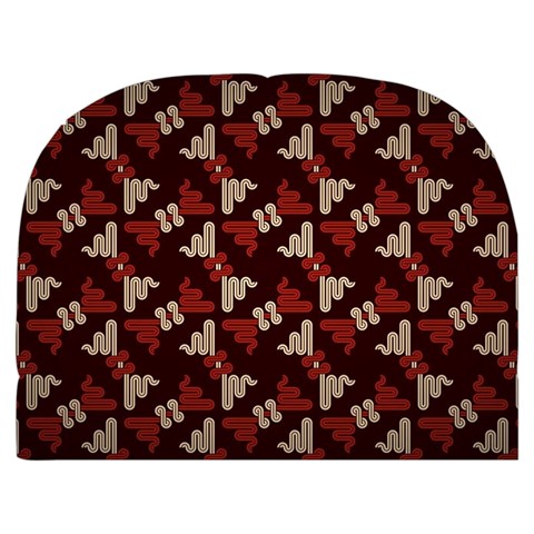Oriental Dragon Motif Pattern Make Up Case (Medium) from ArtsNow.com Back