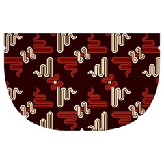 Oriental Dragon Motif Pattern Make Up Case (Medium) from ArtsNow.com Side Left