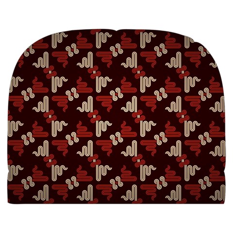 Oriental Dragon Motif Pattern Make Up Case (Large) from ArtsNow.com Front