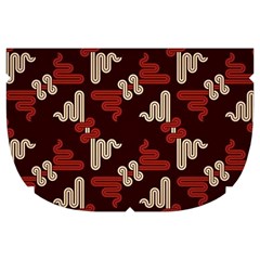 Oriental Dragon Motif Pattern Make Up Case (Large) from ArtsNow.com Side Right