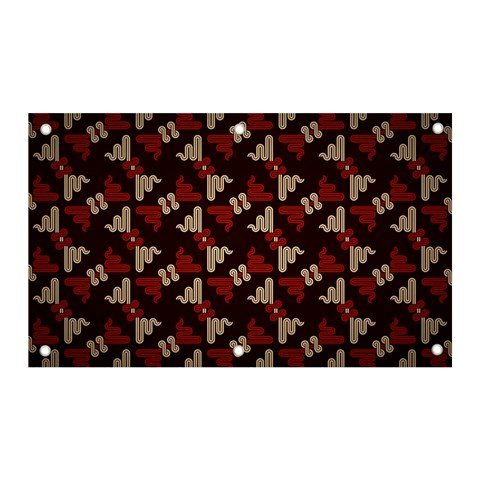 Oriental Dragon Motif Pattern Banner and Sign 5  x 3  from ArtsNow.com Front