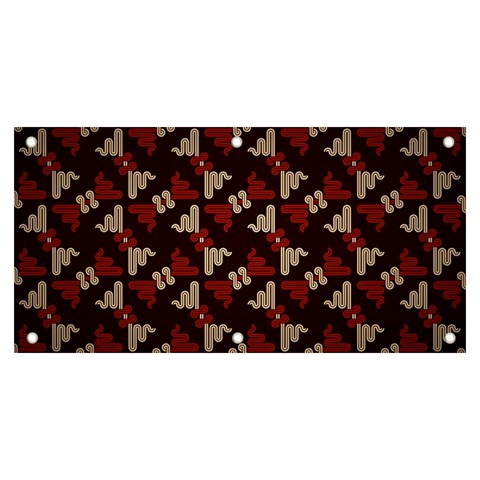 Oriental Dragon Motif Pattern Banner and Sign 6  x 3  from ArtsNow.com Front