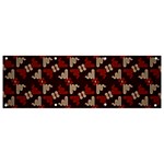 Oriental Dragon Motif Pattern Banner and Sign 9  x 3 