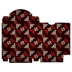 Oriental Dragon Motif Pattern Playing Cards Single Design (Rectangle) with Custom Box from ArtsNow.com Poker Box