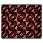 Oriental Dragon Motif Pattern Premium Plush Fleece Blanket (Small)