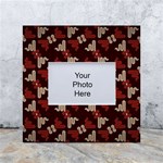 Oriental Dragon Motif Pattern White Box Photo Frame 4  x 6 