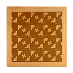 Oriental Dragon Motif Pattern Wood Photo Frame Cube