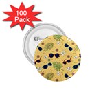 Seamless Pattern Of Sunglasses Tropical Leaves And Flowers 1.75  Buttons (100 pack) 