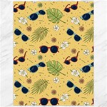 Seamless Pattern Of Sunglasses Tropical Leaves And Flowers Canvas 12  x 16 