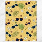 Seamless Pattern Of Sunglasses Tropical Leaves And Flowers Canvas 18  x 24 