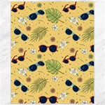 Seamless Pattern Of Sunglasses Tropical Leaves And Flowers Canvas 11  x 14 