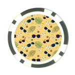 Seamless Pattern Of Sunglasses Tropical Leaves And Flowers Poker Chip Card Guard (10 pack)