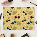 Seamless Pattern Of Sunglasses Tropical Leaves And Flowers Cosmetic Bag (XL)