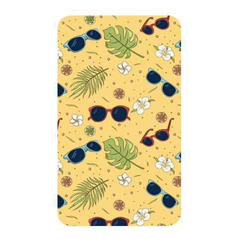 Seamless Pattern Of Sunglasses Tropical Leaves And Flowers Memory Card Reader (Rectangular) from ArtsNow.com Front