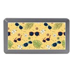 Seamless Pattern Of Sunglasses Tropical Leaves And Flowers Memory Card Reader (Mini)