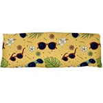 Seamless Pattern Of Sunglasses Tropical Leaves And Flowers Body Pillow Case (Dakimakura)