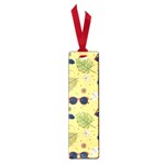 Seamless Pattern Of Sunglasses Tropical Leaves And Flowers Small Book Marks