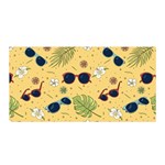 Seamless Pattern Of Sunglasses Tropical Leaves And Flowers Satin Wrap 35  x 70 