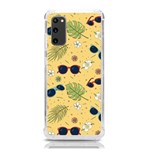 Seamless Pattern Of Sunglasses Tropical Leaves And Flowers Samsung Galaxy S20 6.2 Inch TPU UV Case