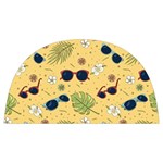 Seamless Pattern Of Sunglasses Tropical Leaves And Flowers Anti Scalding Pot Cap