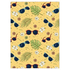 Seamless Pattern Of Sunglasses Tropical Leaves And Flowers Playing Cards Single Design (Rectangle) with Custom Box from ArtsNow.com Card