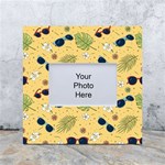 Seamless Pattern Of Sunglasses Tropical Leaves And Flowers White Box Photo Frame 4  x 6 