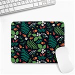 Pattern Forest Leaf Flower Motif Small Mousepad