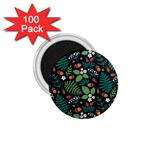 Pattern Forest Leaf Flower Motif 1.75  Magnets (100 pack) 