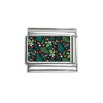 Pattern Forest Leaf Flower Motif Italian Charm (9mm)