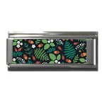 Pattern Forest Leaf Flower Motif Superlink Italian Charm (9mm)