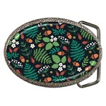 Pattern Forest Leaf Flower Motif Belt Buckles