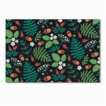 Pattern Forest Leaf Flower Motif Postcard 4 x 6  (Pkg of 10)