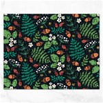 Pattern Forest Leaf Flower Motif Rectangular Jigsaw Puzzl