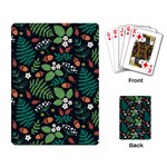 Pattern Forest Leaf Flower Motif Playing Cards Single Design (Rectangle)
