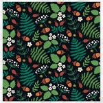 Pattern Forest Leaf Flower Motif Canvas 12  x 12 