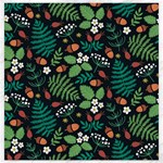 Pattern Forest Leaf Flower Motif Canvas 16  x 16 