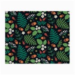Pattern Forest Leaf Flower Motif Small Glasses Cloth (2 Sides)