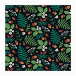 Pattern Forest Leaf Flower Motif Medium Glasses Cloth