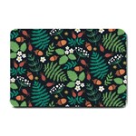 Pattern Forest Leaf Flower Motif Small Doormat