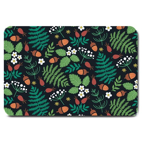 Pattern Forest Leaf Flower Motif Large Doormat from ArtsNow.com 30 x20  Door Mat