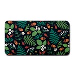 Pattern Forest Leaf Flower Motif Medium Bar Mat