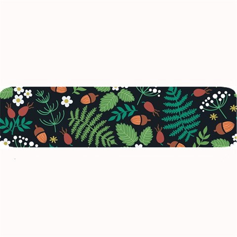 Pattern Forest Leaf Flower Motif Large Bar Mat from ArtsNow.com 32 x8.5  Bar Mat
