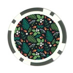 Pattern Forest Leaf Flower Motif Poker Chip Card Guard (10 pack)
