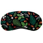 Pattern Forest Leaf Flower Motif Sleep Mask