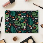 Pattern Forest Leaf Flower Motif Cosmetic Bag (Large)
