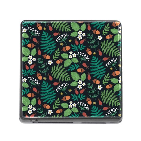 Pattern Forest Leaf Flower Motif Memory Card Reader (Square 5 Slot) from ArtsNow.com Front