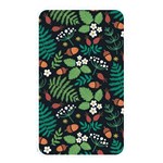Pattern Forest Leaf Flower Motif Memory Card Reader (Rectangular)