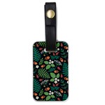 Pattern Forest Leaf Flower Motif Luggage Tag (one side)
