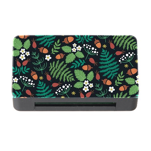 Pattern Forest Leaf Flower Motif Memory Card Reader with CF from ArtsNow.com Front